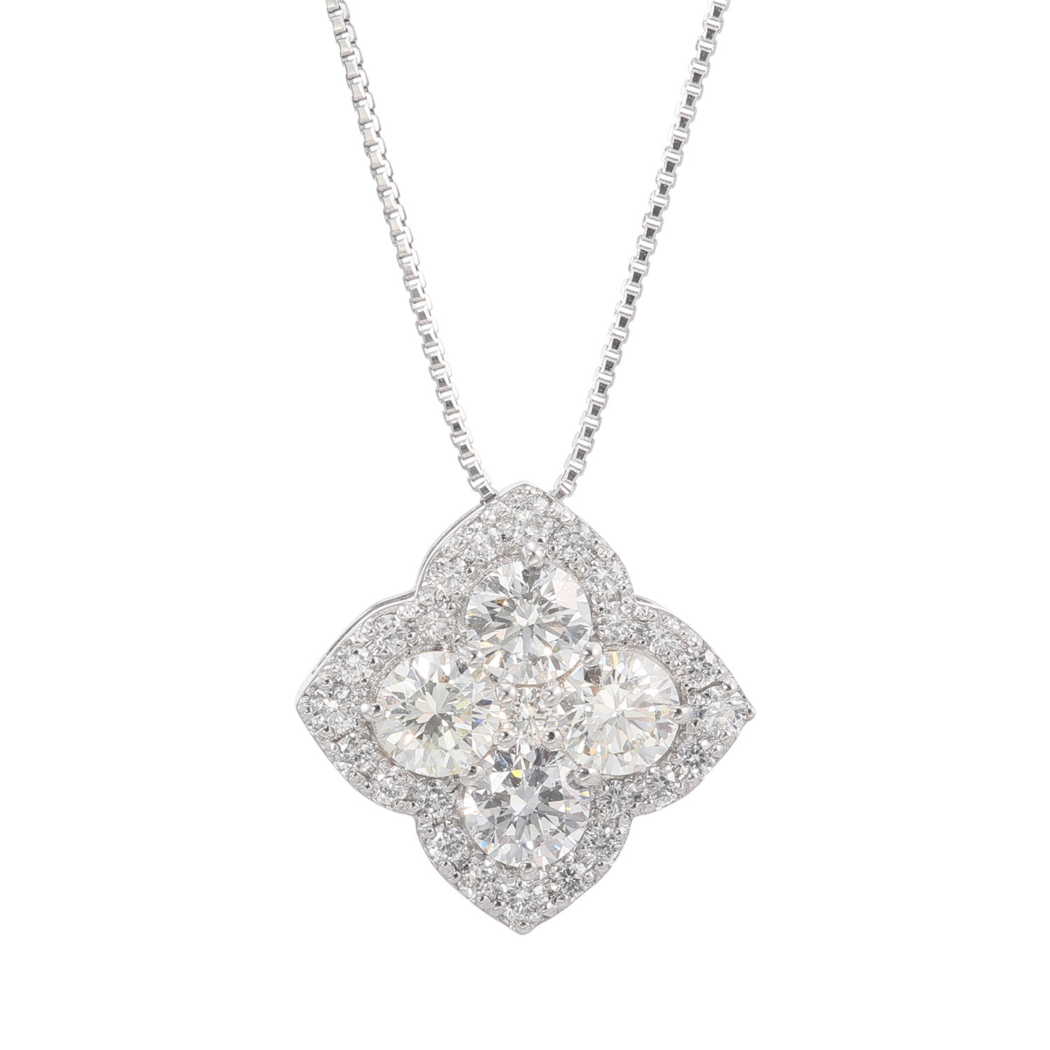 ディアマザール プラチナ９５０＆８５０ ０．６カラットＵＰ カナディアンダイヤモンド ２ウェイ デザインペンダント