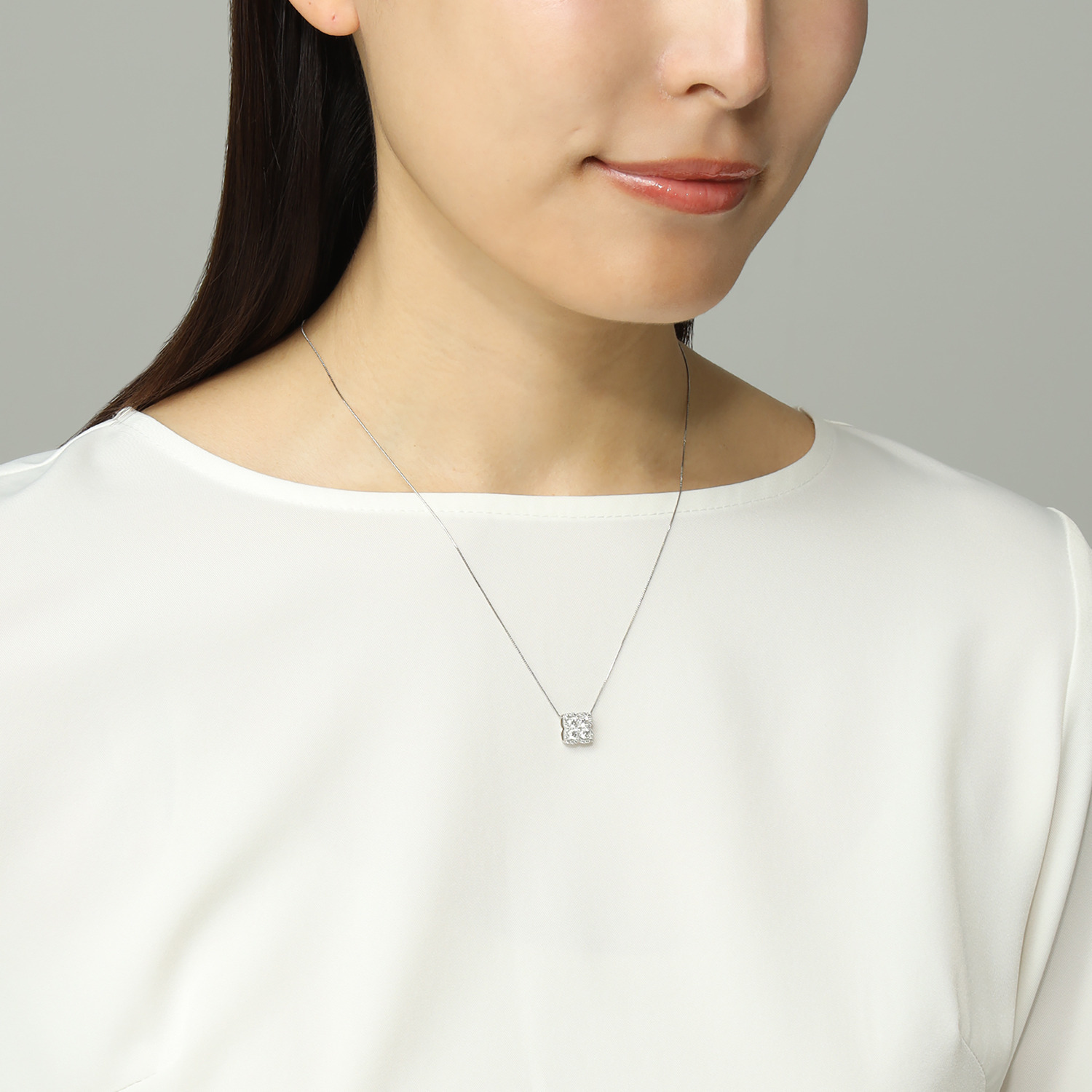 ディアマザール プラチナ９５０＆８５０ ０．６カラットＵＰ カナディアンダイヤモンド ２ウェイ デザインペンダント