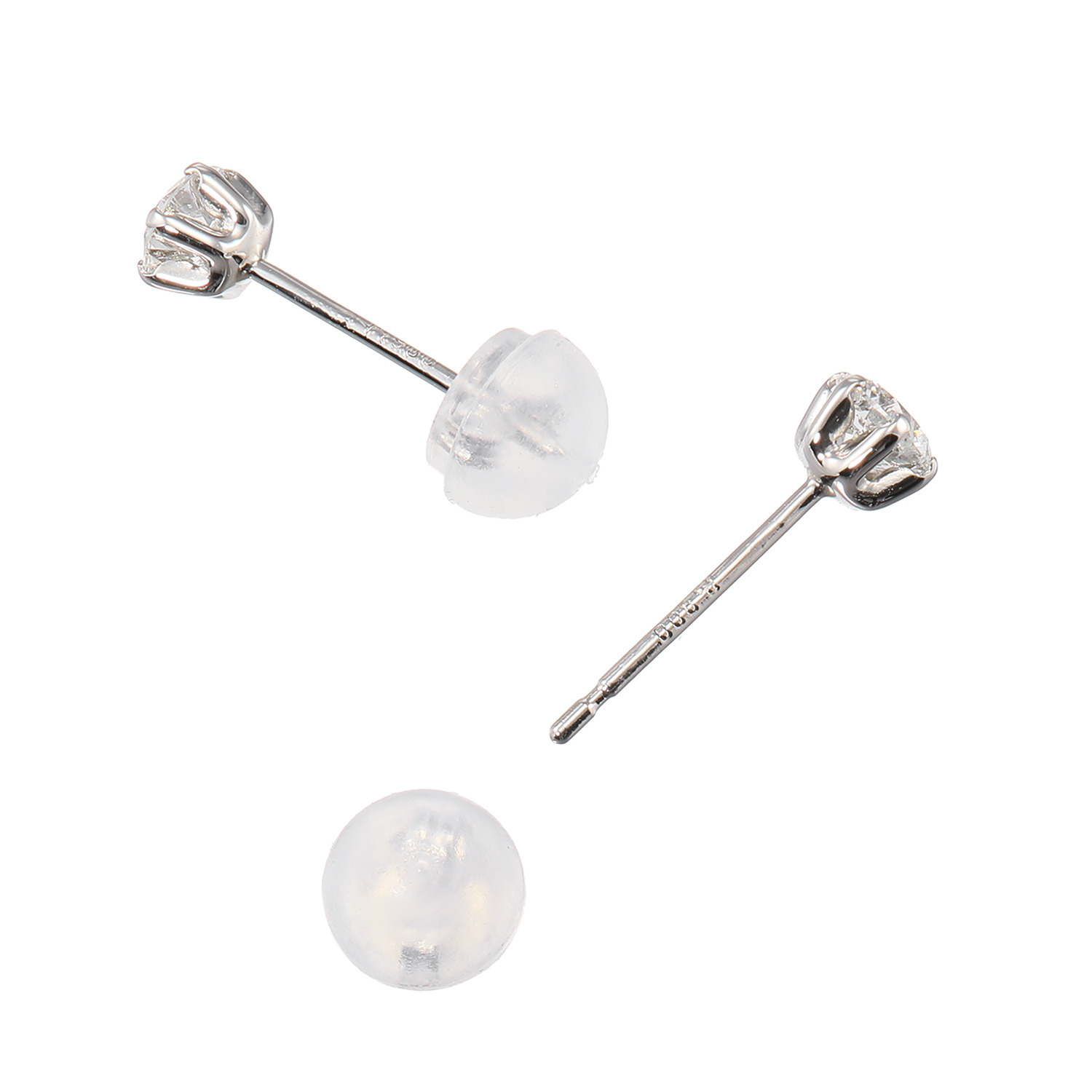 ディアマザール プラチナ９００ ０．３カラットＵＰ カナディアンダイヤモンド ソリティアピアス