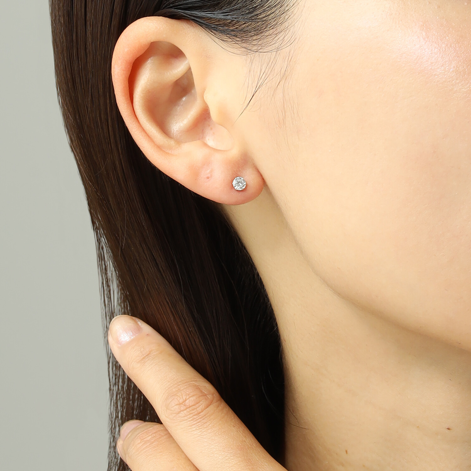 ディアマザール プラチナ９００ ０．３カラットＵＰ カナディアンダイヤモンド ソリティアピアス