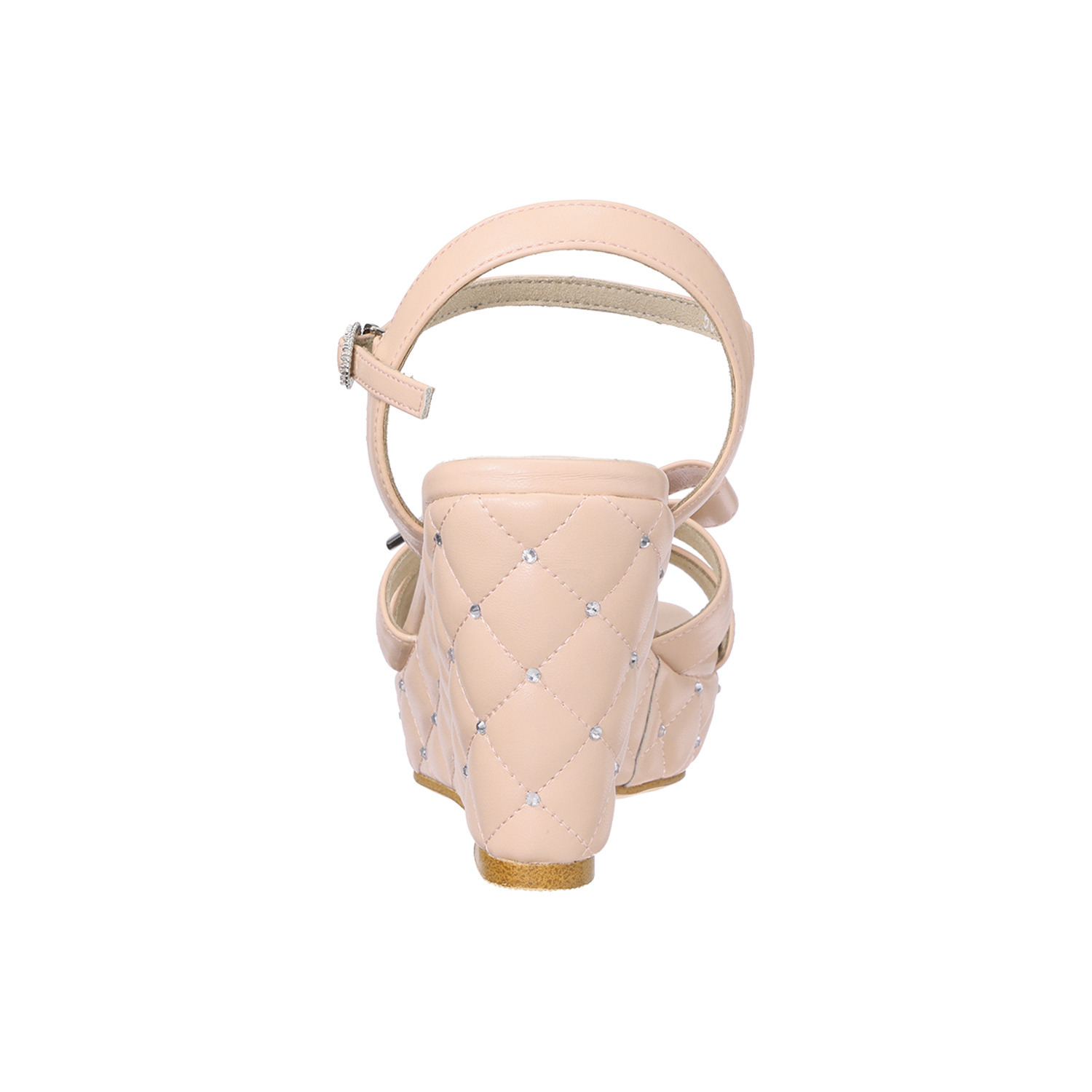 ニカル リボンアクセント キルティングサンダル