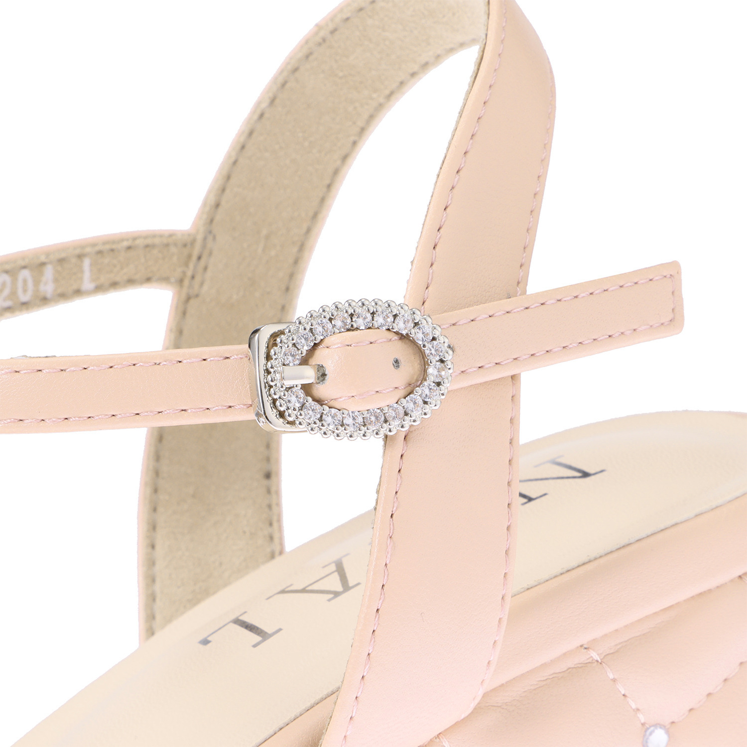 ニカル リボンアクセント キルティングサンダル