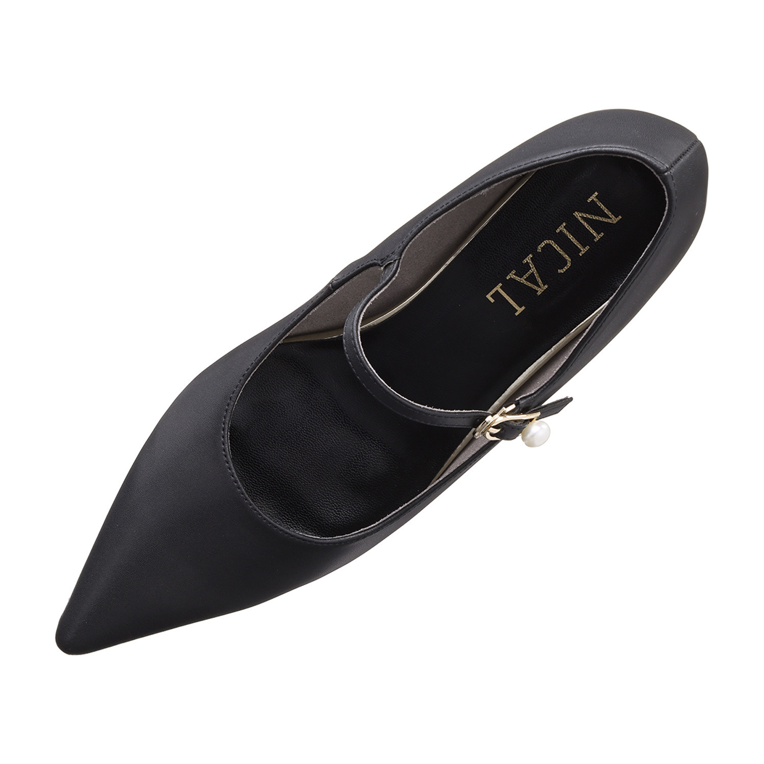 ニカル パールビジュウアクセント メリージェーンパンプス