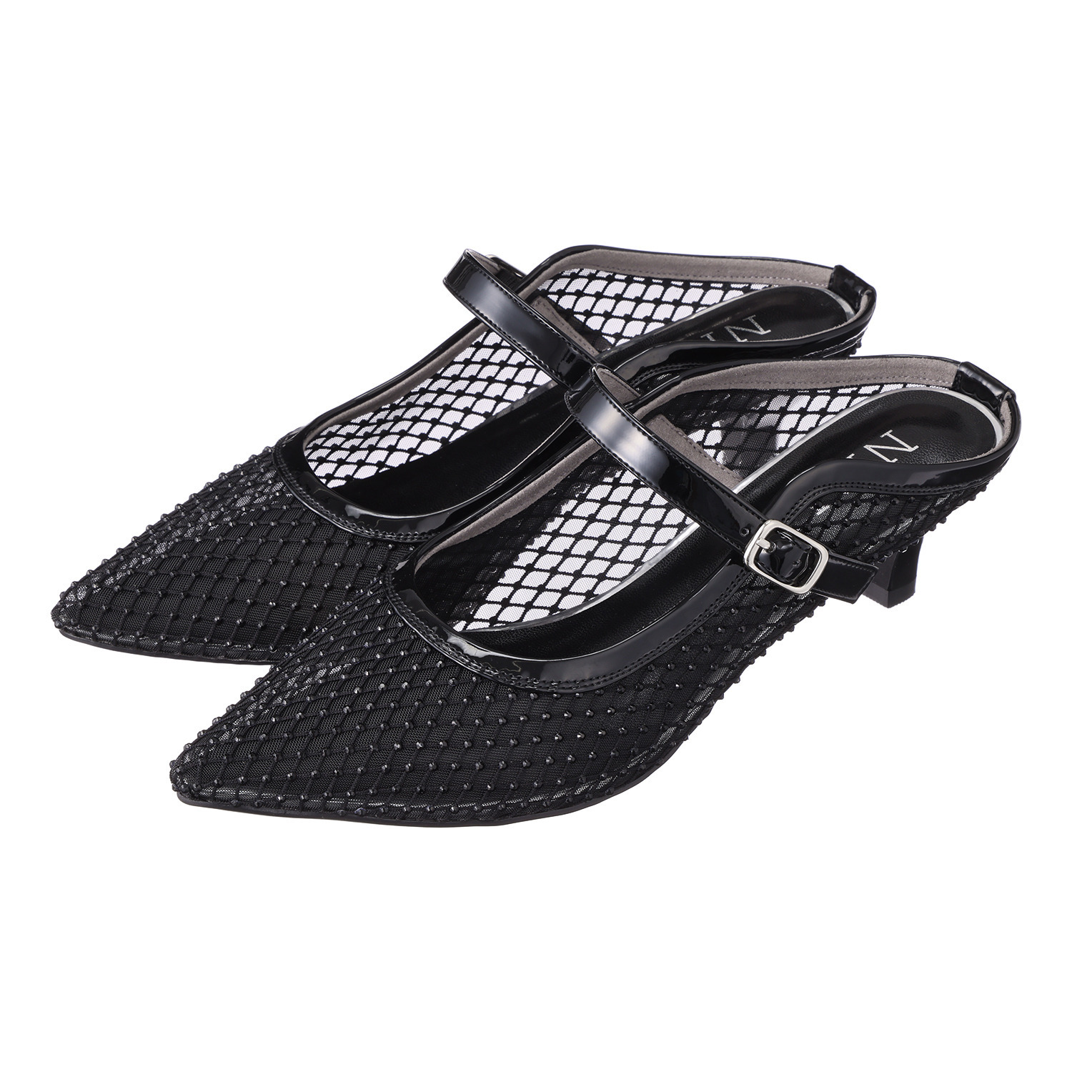 ニカル ラインストーン シアーミュール