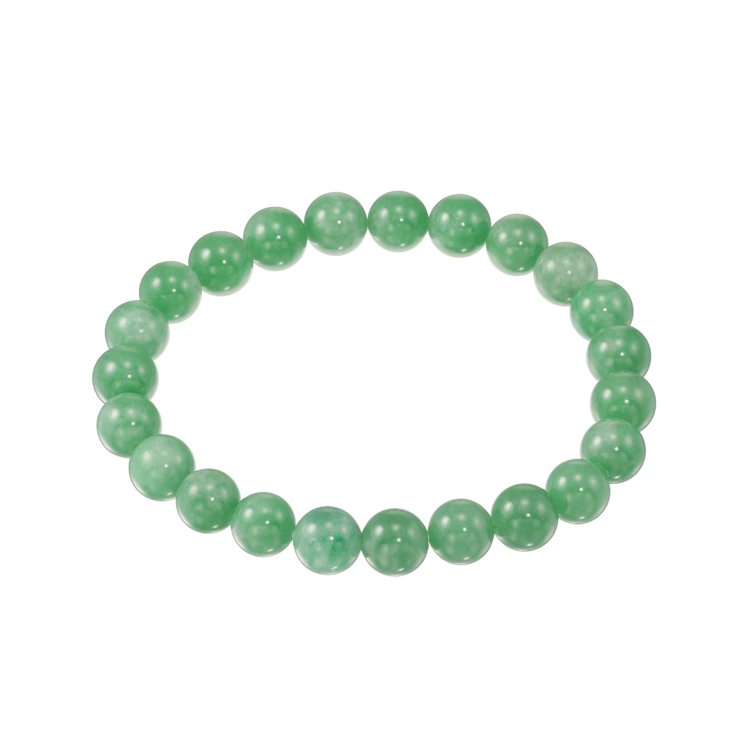 グランシフォレ 翡翠 ラウンドビーズ イラスティック ブレスレット
