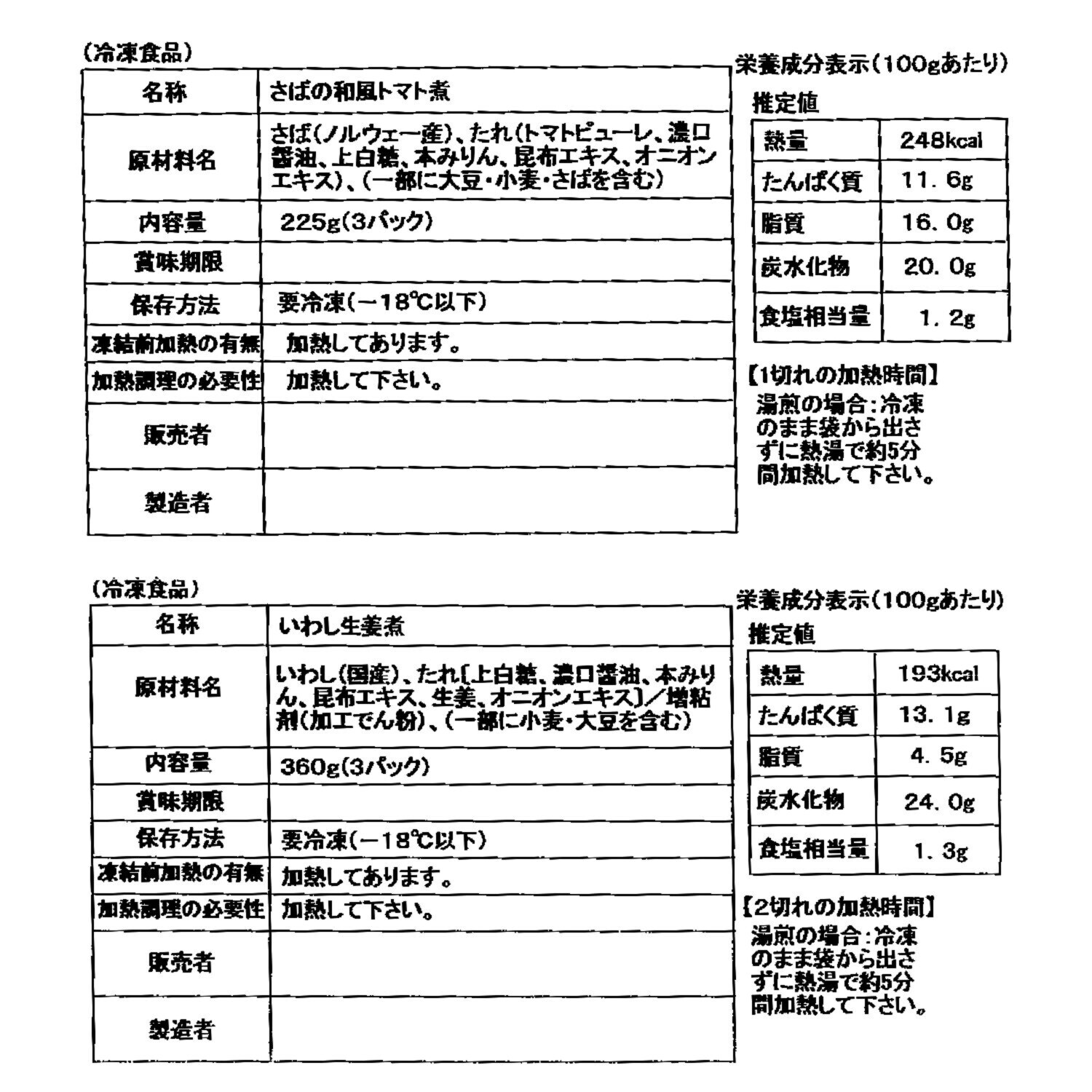 「賛否両論」笠原将弘 ごはんがすすむ！ 照り焼き風ハンバーグと 煮魚２種セット