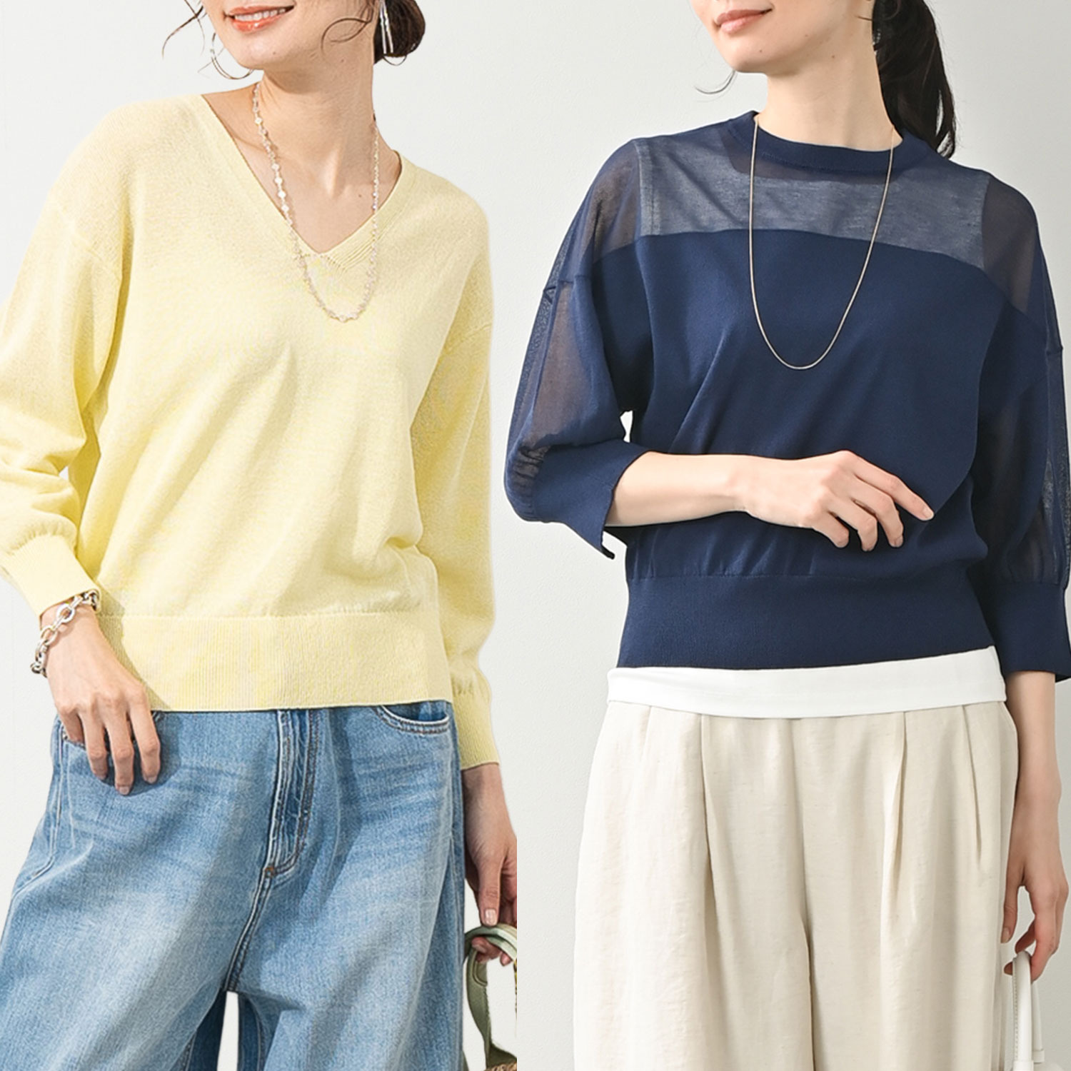 元町ゼラール 金杉さんセレクト サマーニットトップス ２点セット