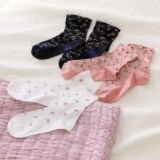 ローラアシュレイ クルー丈ソックス レディース３足セット