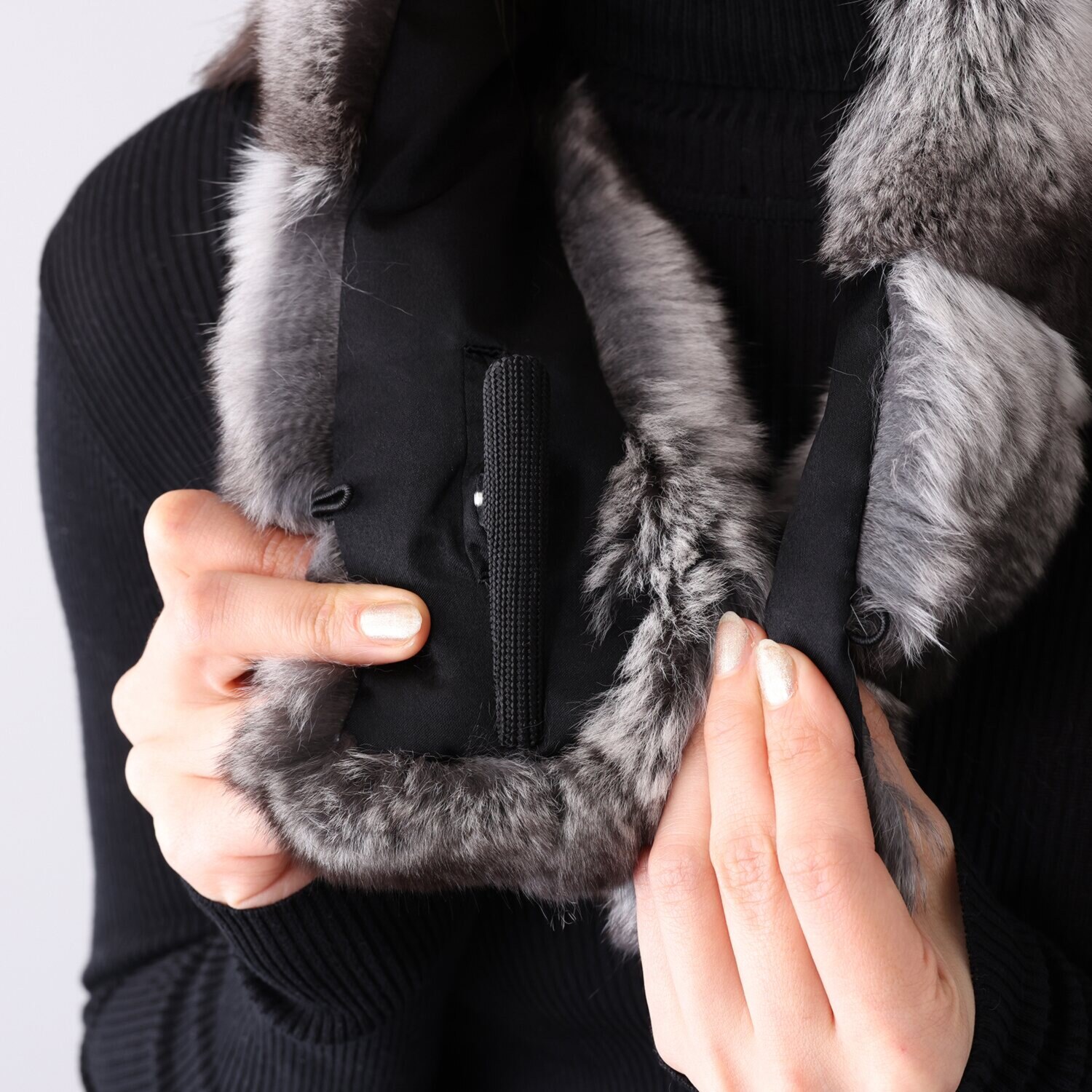 日本製 チンチラ マフラー