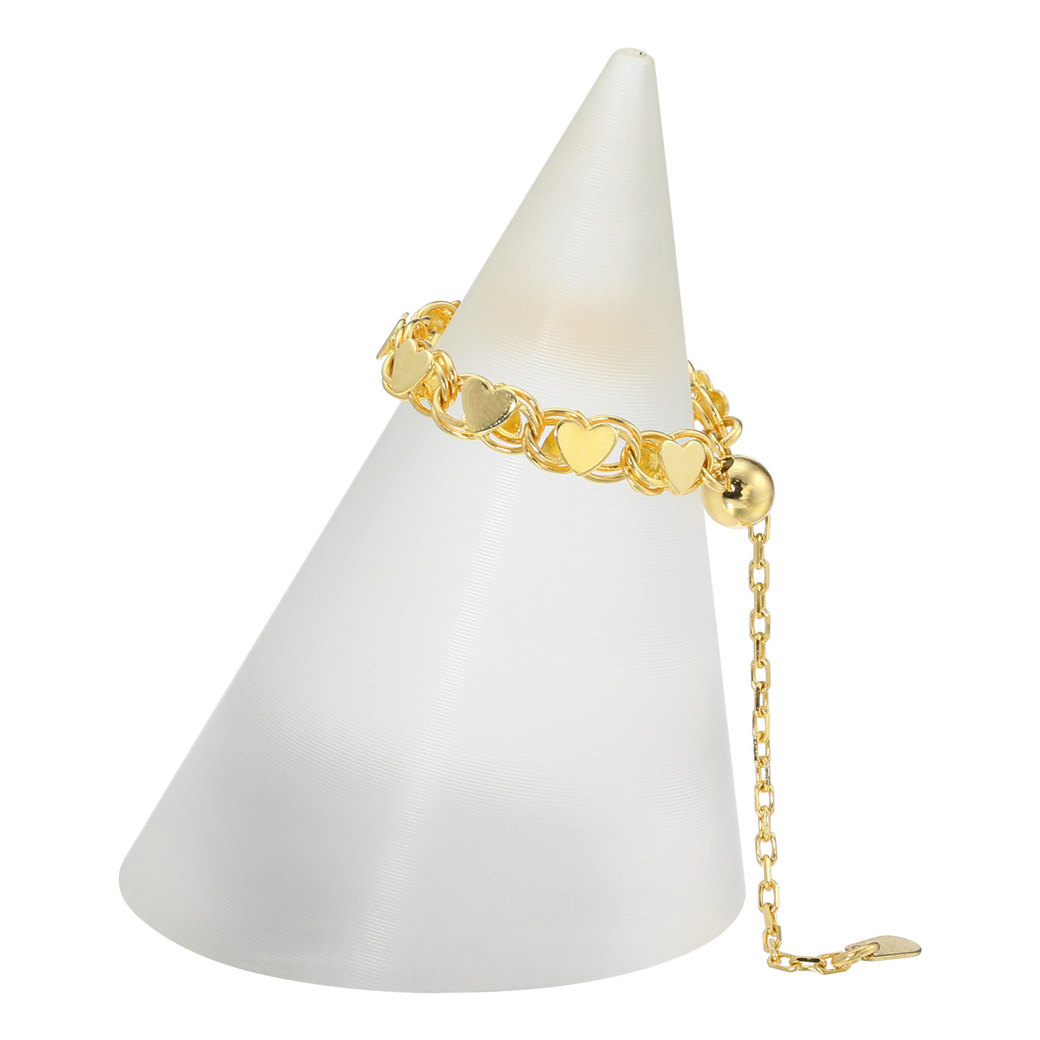 煌香 １８Ｋ ハートモティーフ チェーンリング