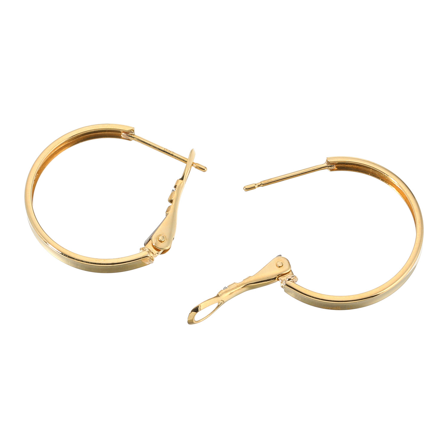 煌香 １８Ｋ 中折れフープピアス