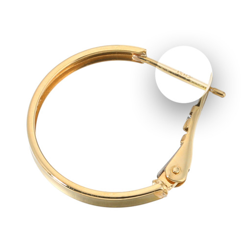 煌香 １８Ｋ 中折れフープピアス