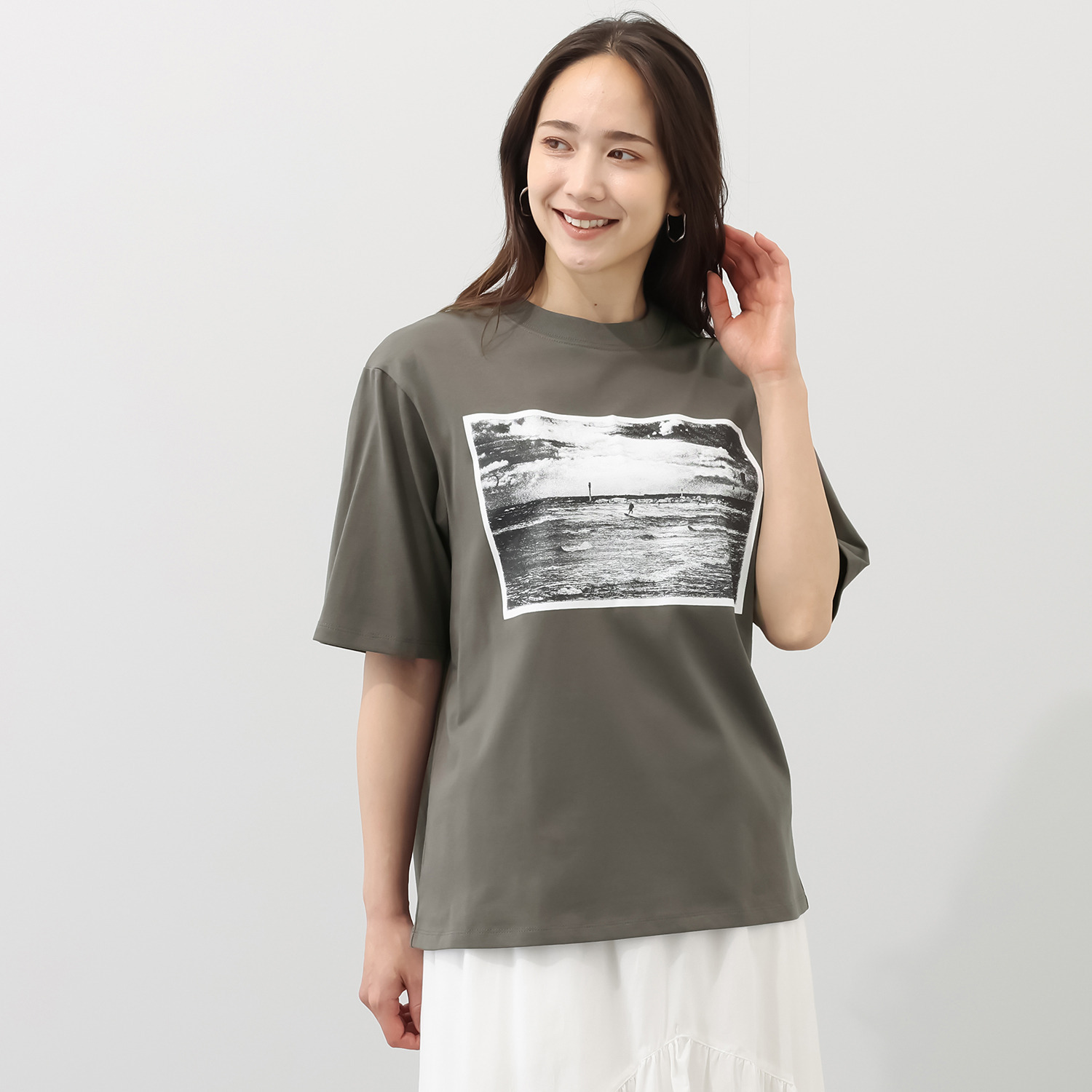 イロプライム 西海岸気分の フォトプリントＴシャツ