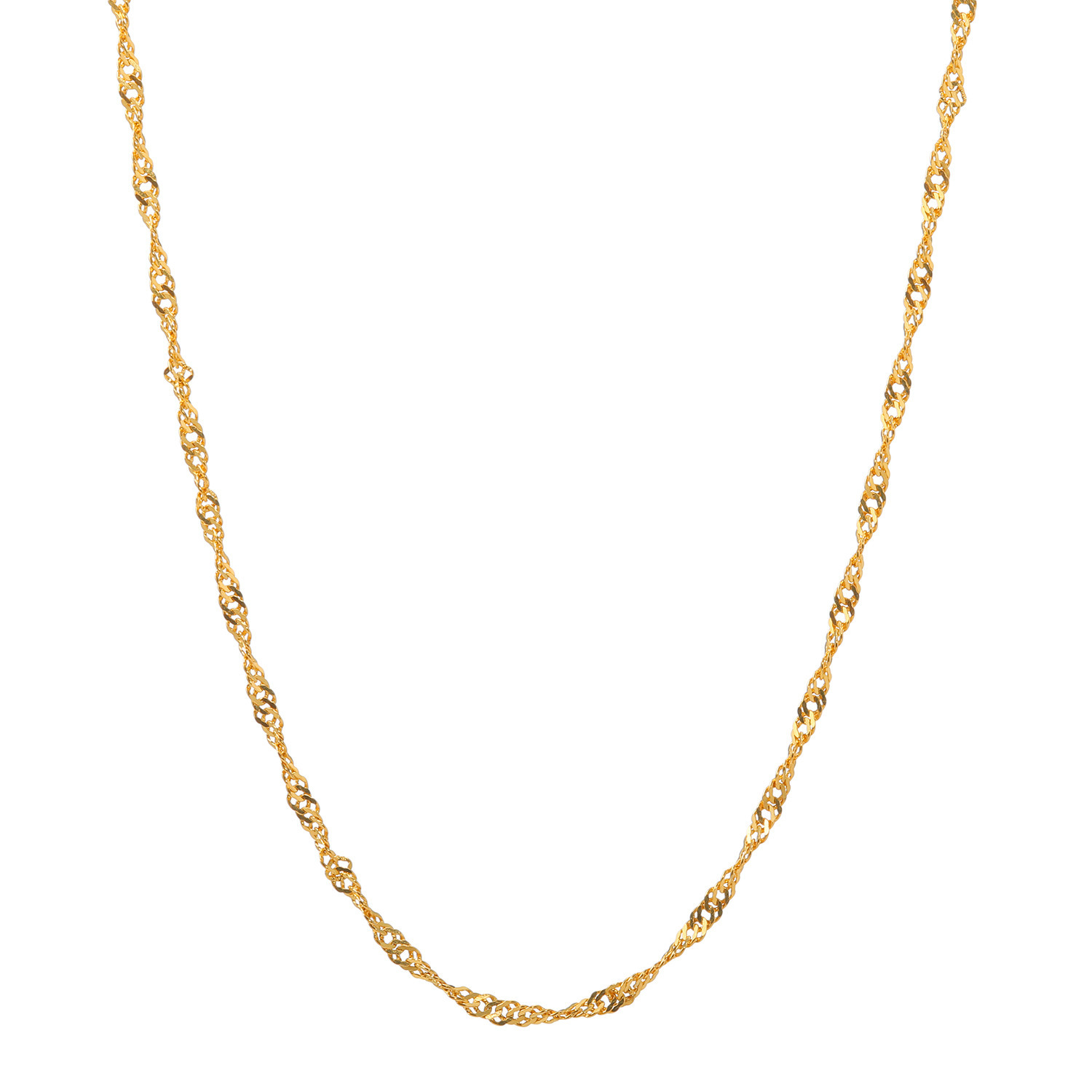 オロリナ 純金 スクリューチェーン ネックレス