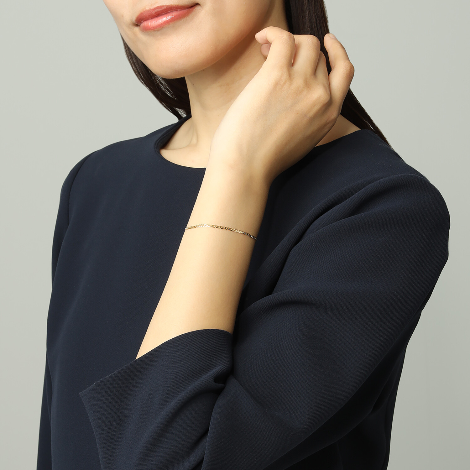 オロリナ １８Ｋ フラット喜平チェーン ブレスレット