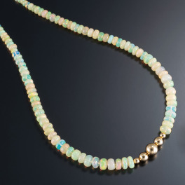 オーサムジェムズ １８Ｋ オパール ネックレス