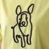 ダジュール ドッグモティーフ コード刺しゅう Ｔシャツ