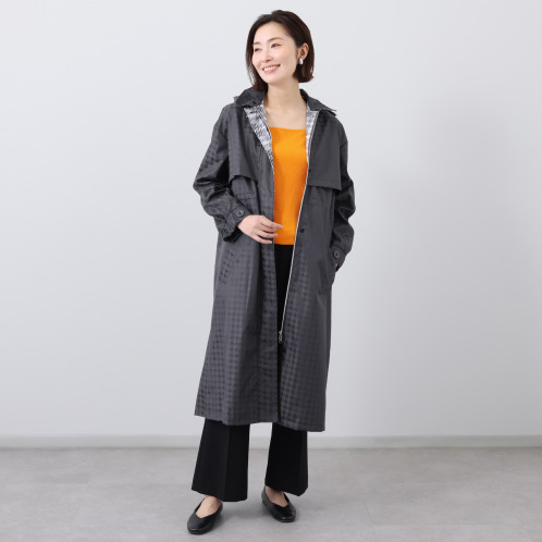 レディース mila schon ミラショーン ポンポンツイード コート 2WAY ファー