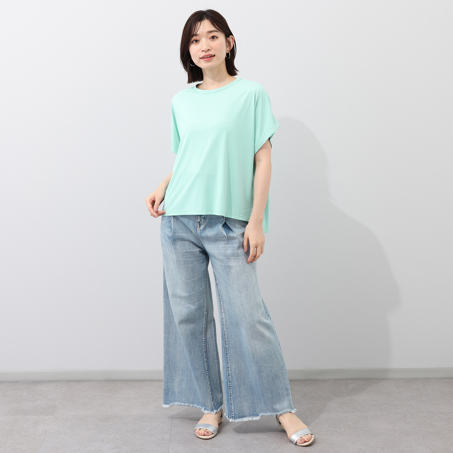 Ｋａｐｐａ 接触冷感・ＵＶカット 吸水速乾 スーパーナイロンクール Ｔシャツ