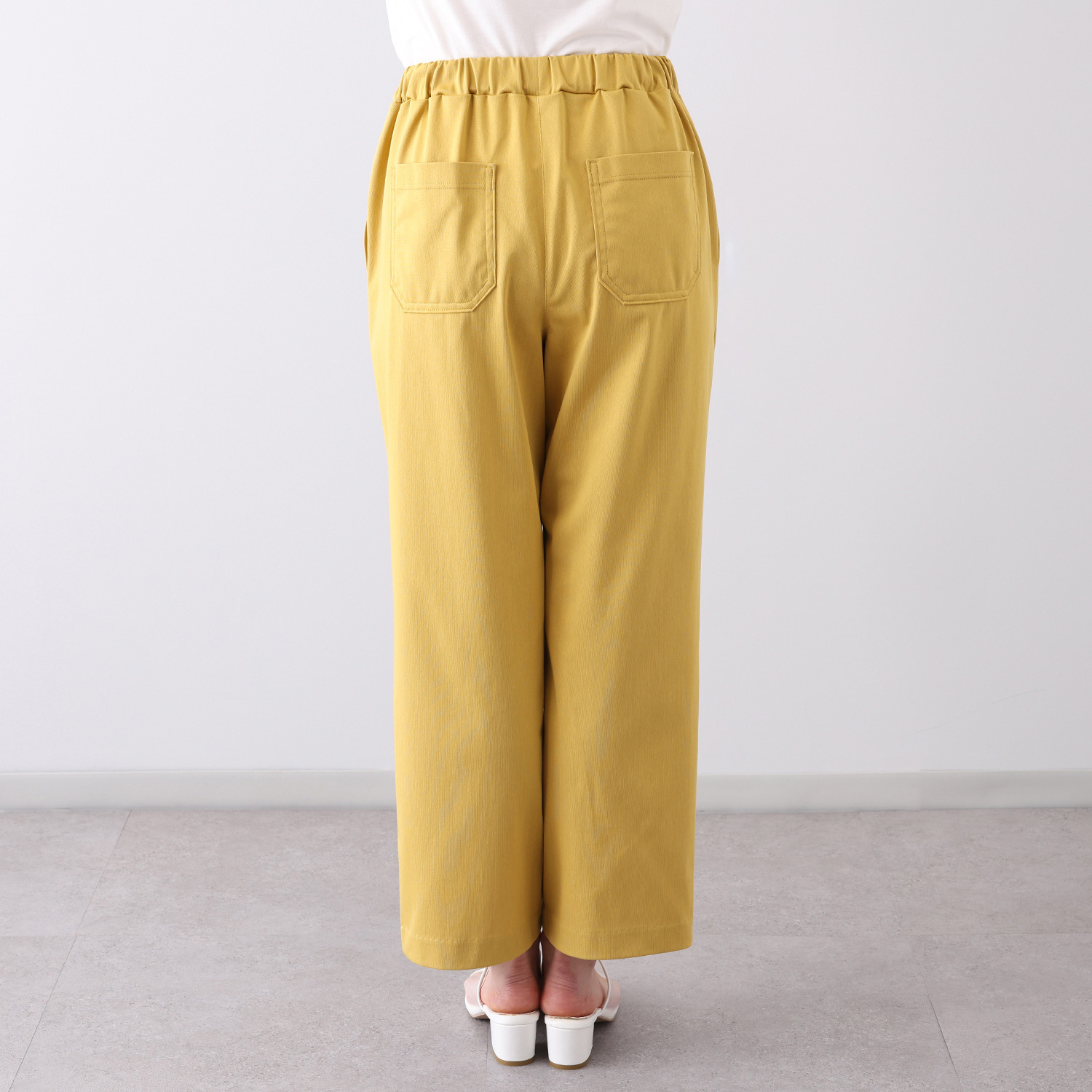 アンダモン 綿１００％ トリコット ストレートパンツ ＜股下６６ｃｍ＞