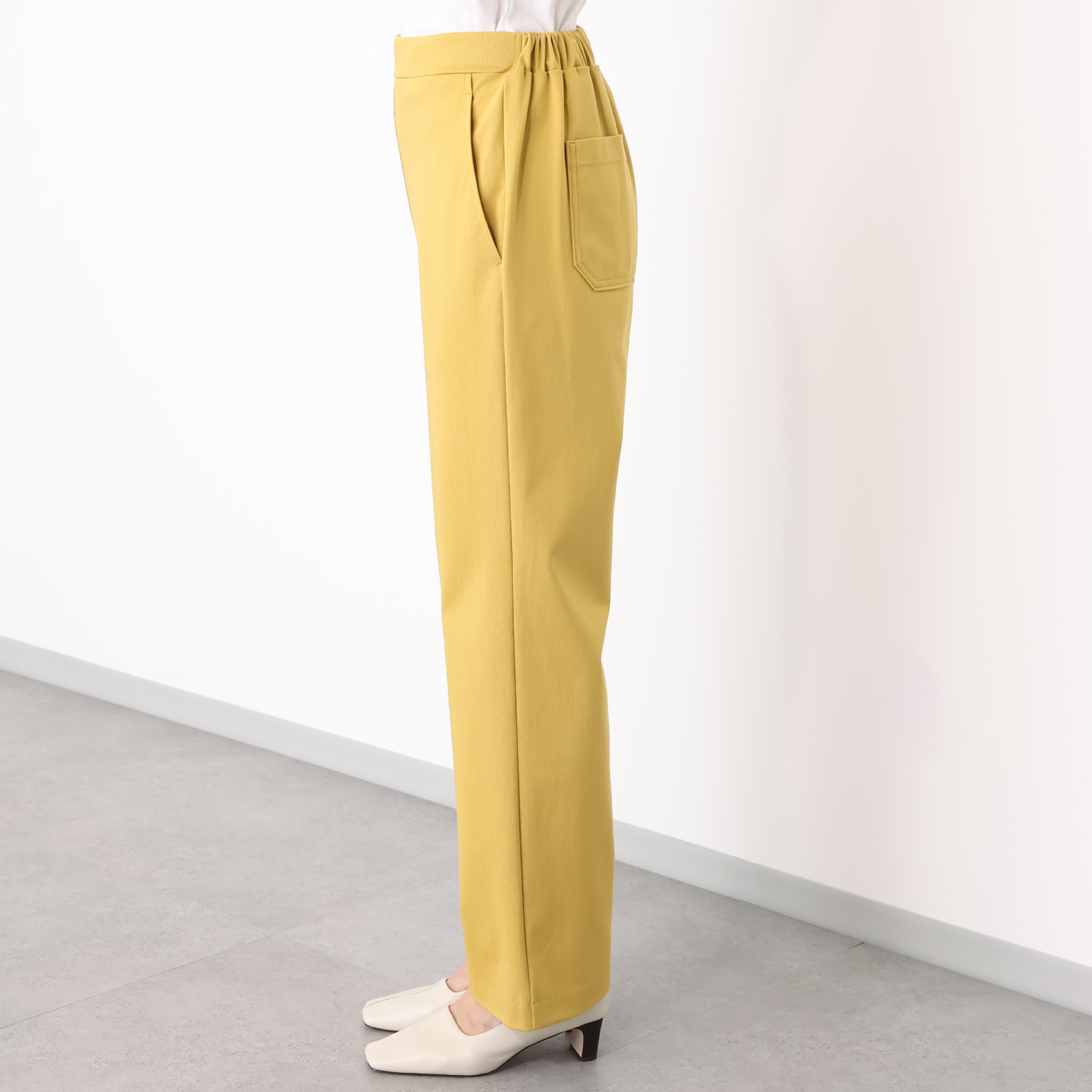 アンダモン 綿１００％ トリコット ストレートパンツ ＜股下７２ｃｍ＞