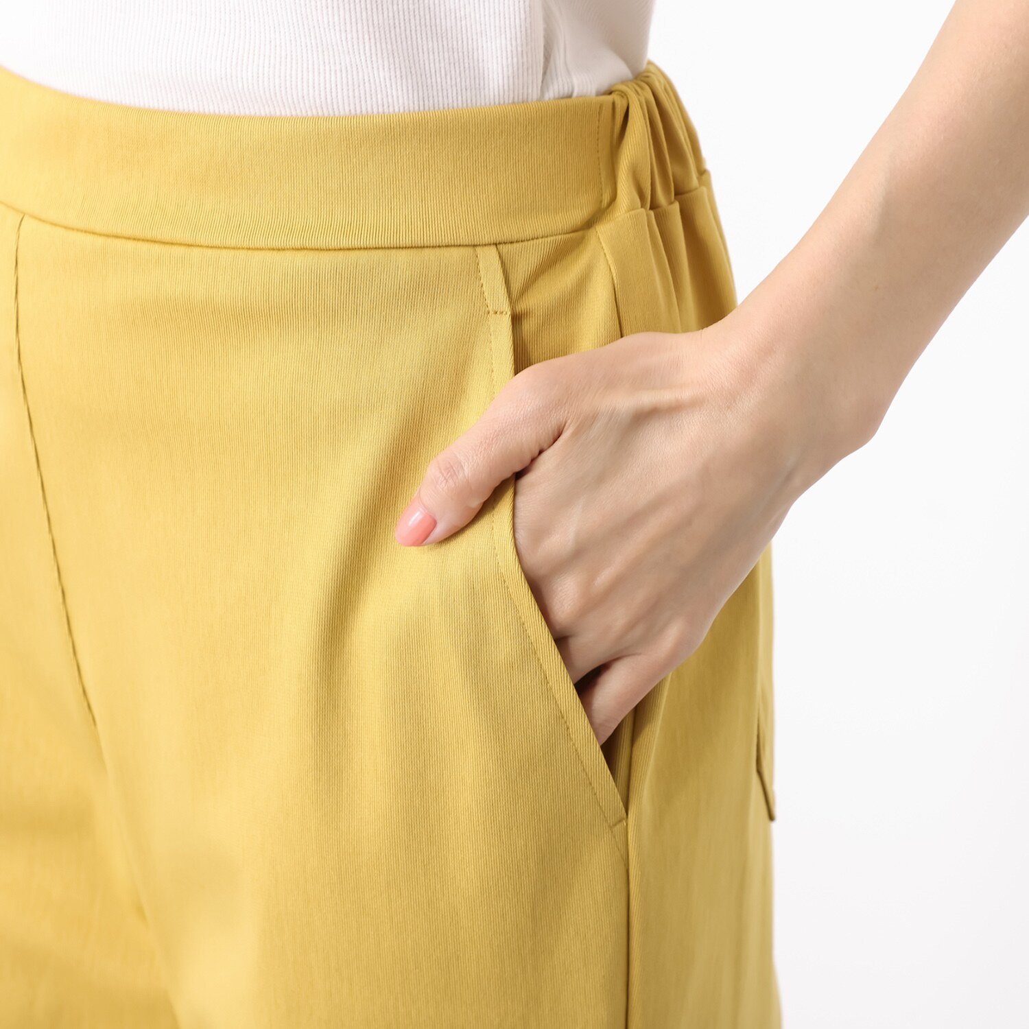 アンダモン 綿１００％ トリコット ストレートパンツ ＜股下７２ｃｍ＞