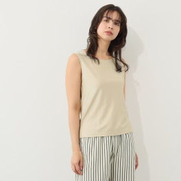 フーア ストレッチサテン ２ウェイタンクトップ