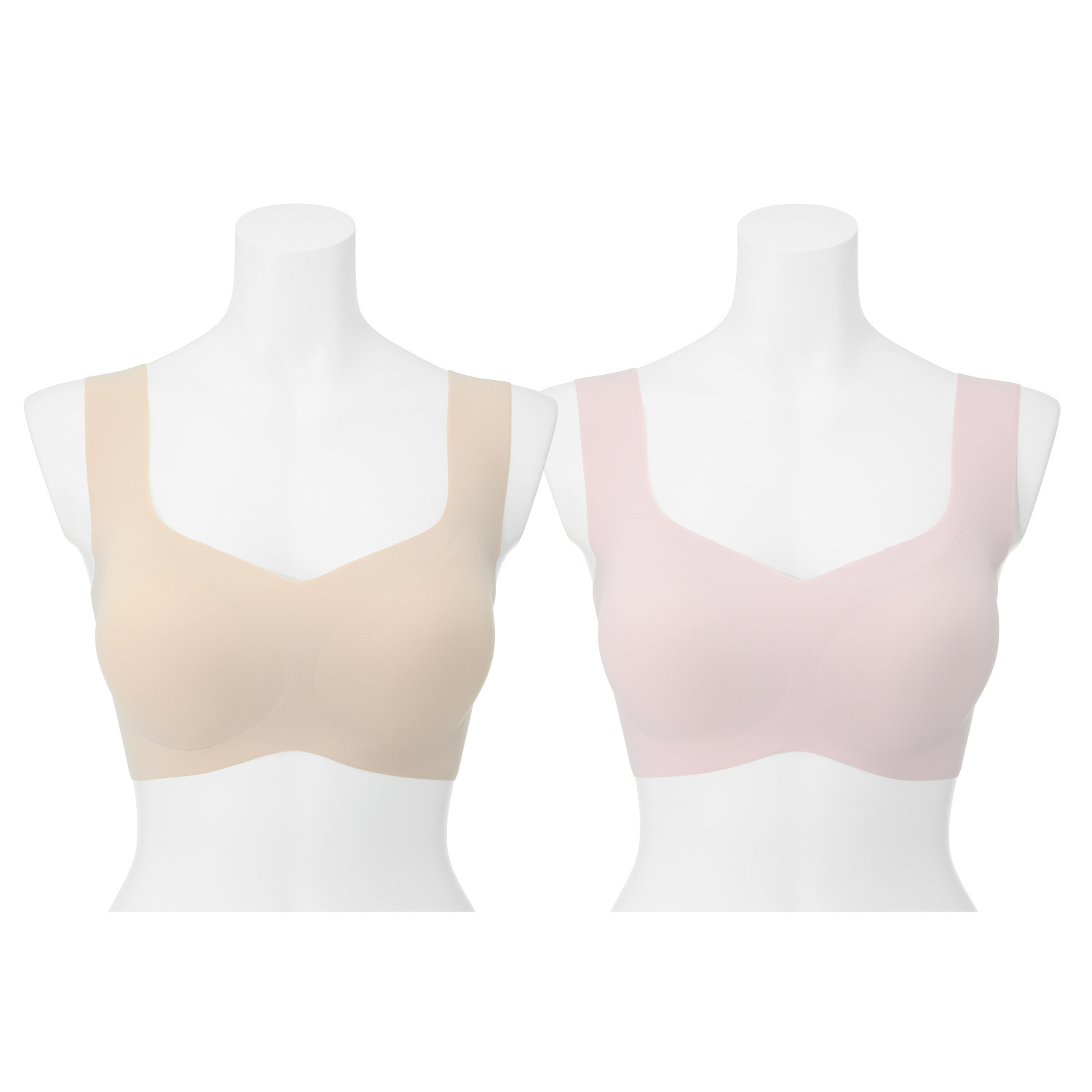 芦屋美整体 素肌にとけ込むような 心地よさ シームレスブラ プレミアムソフト ２枚セット