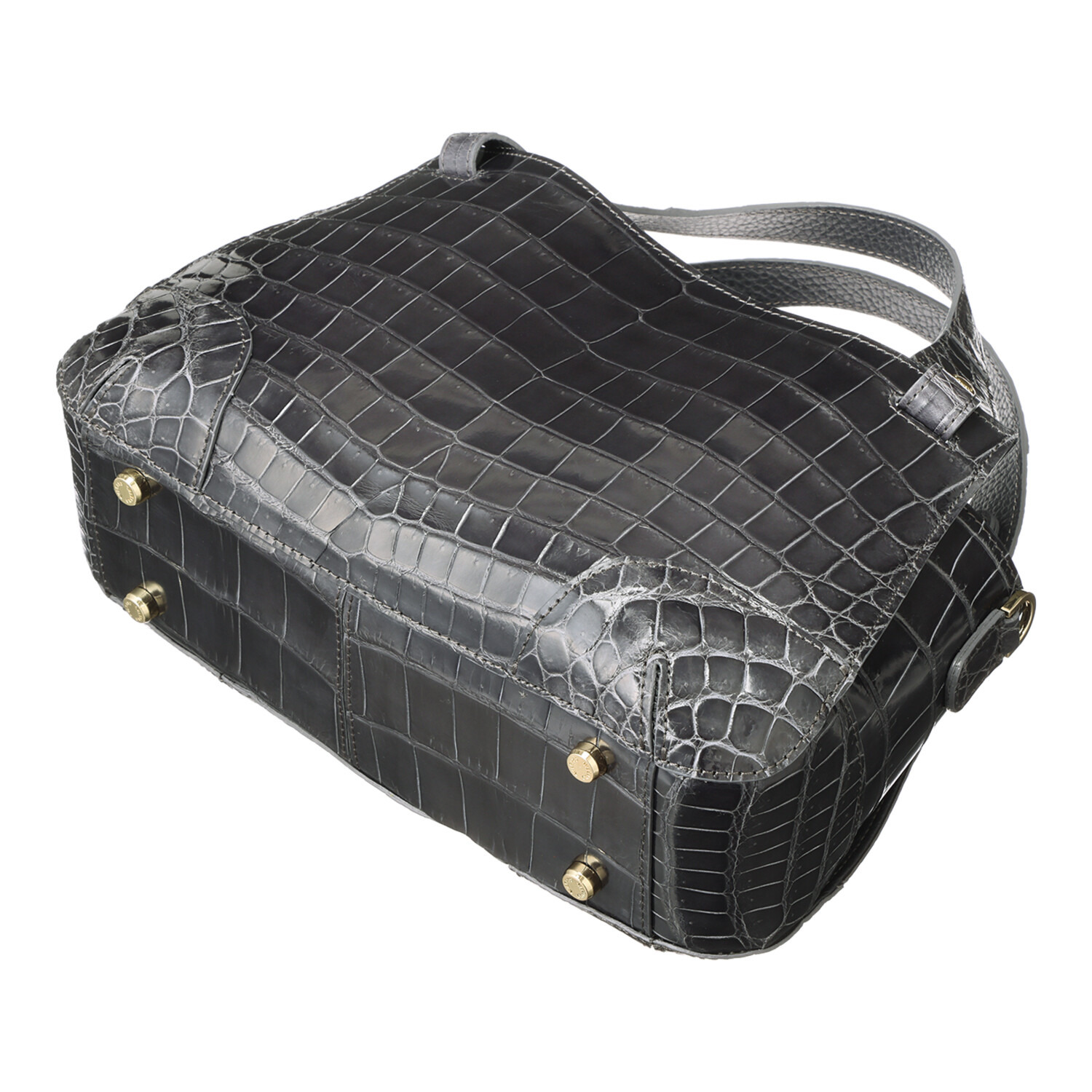 レザージュエルズ 日本製 シャイニングクロコダイル プレステージバッグ