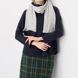 スピンブルー ヤクブレンド オリジナルヤーン使用 バイカラー大判ストール