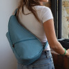 ヘルシーバックバッグ はっ水　ミニバッグ付 テクスチャードナイロン ボディーバッグ