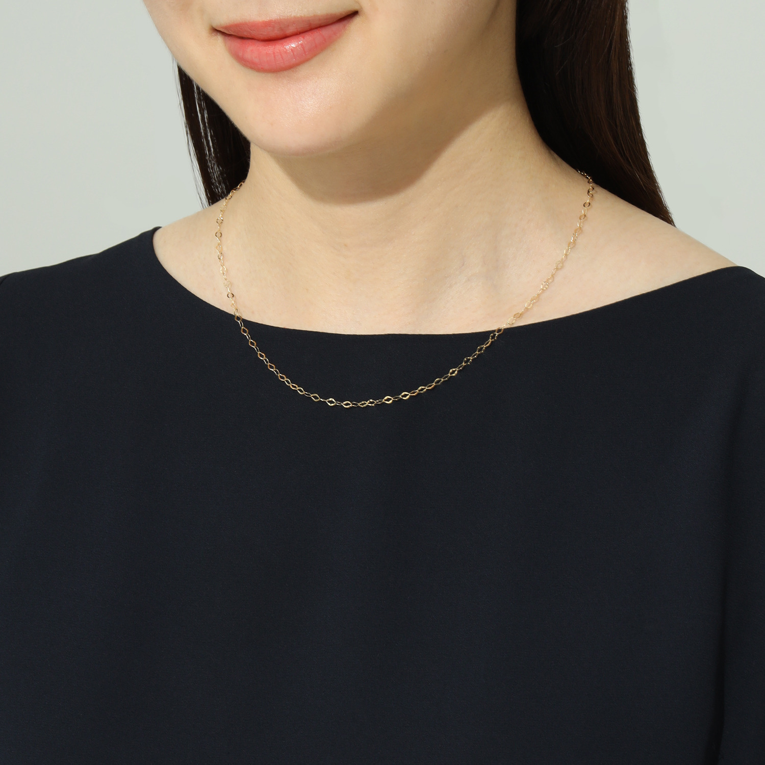 シャイン　シュプリーム １８Ｋ リップチェーン ネックレス