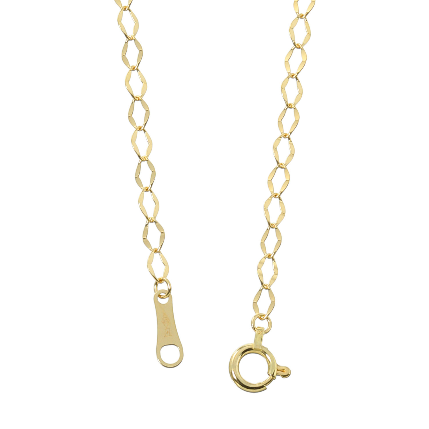 シャイン　シュプリーム １８Ｋ リップチェーン ロングネックレス