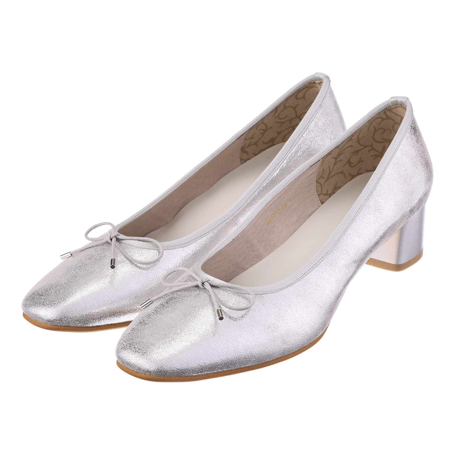 卑弥呼 日本製 シープレザー ４ｃｍヒール バレエパンプス