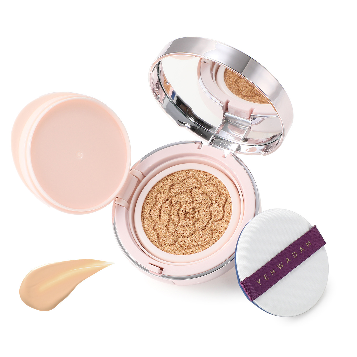 ザ　フェイスショップ 美容成分１００％配合 キレイが続く！ ＣＣインテンス カバークッション イェファダム　ＤＸ ３個分特別セット