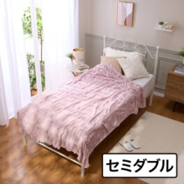 快眠博士 優れた通気性で サラッと涼やか心地良い！ そよ風サマーケット ＜セミダブル＞