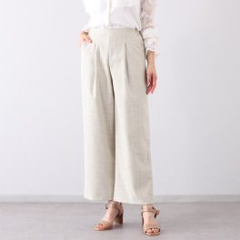 ＴＡＫＵＭＩＢＡ サマーツイード調 ワイドパンツ