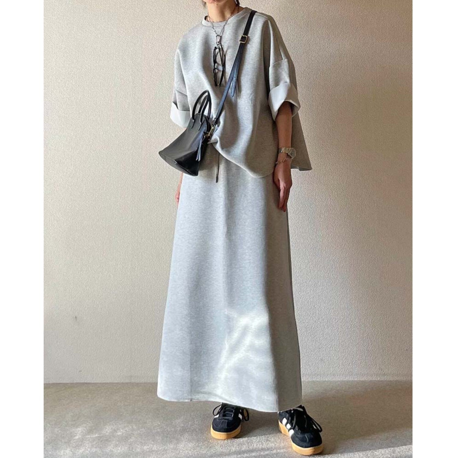 元町ゼラール ダンボールニット Ａラインスカート