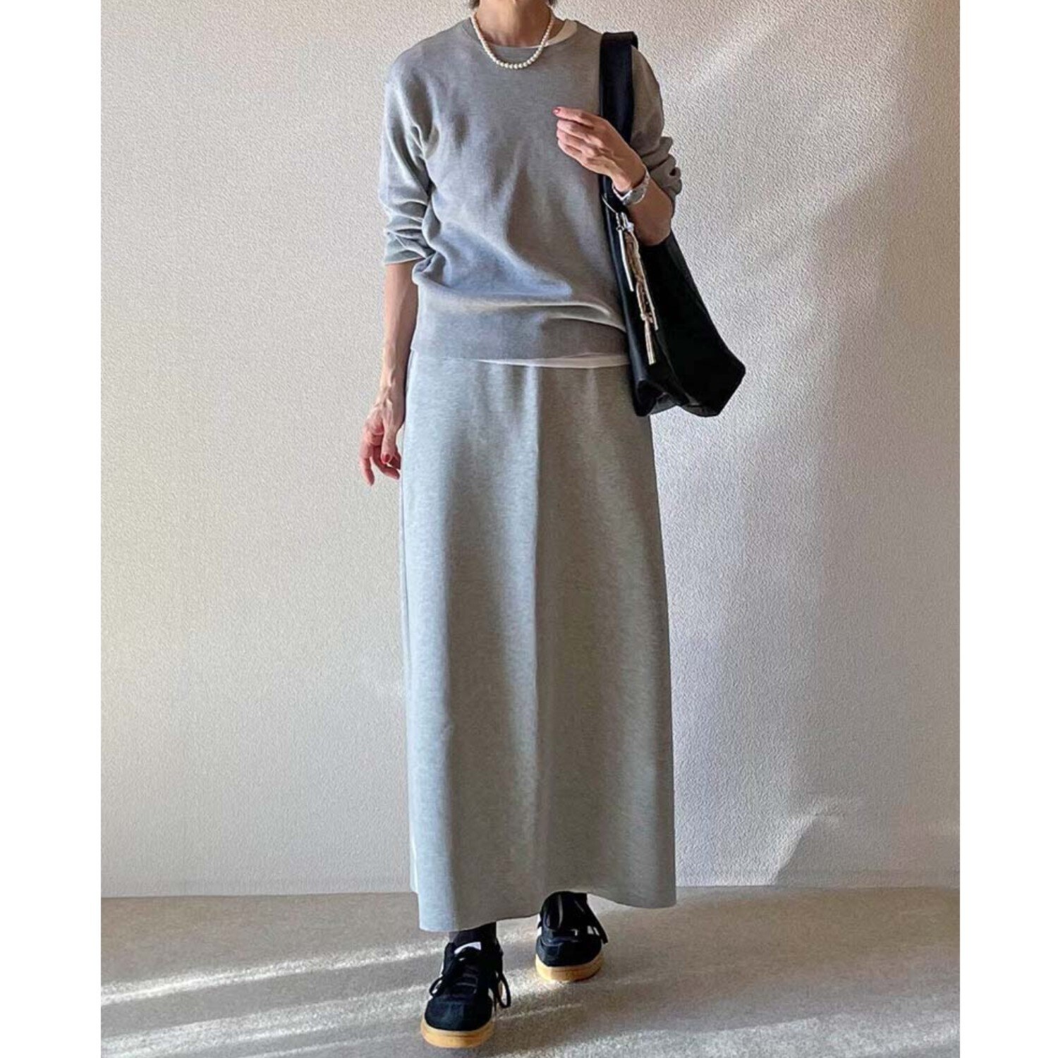 元町ゼラール ダンボールニット Ａラインスカート