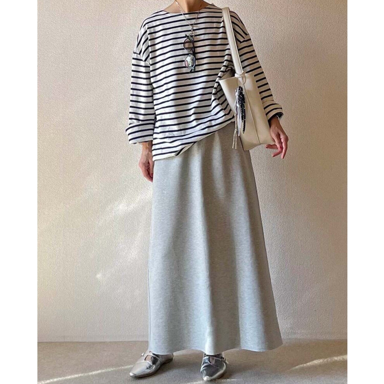 元町ゼラール ダンボールニット Ａラインスカート