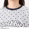 モンチッチ さらっと快適！ 柔らかカットソー ハートプリント モンチッチアクセント Ｔシャツパジャマ
