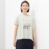 エル　ステュディオ ドッググラフィック グリッタープリント Ｔシャツ
