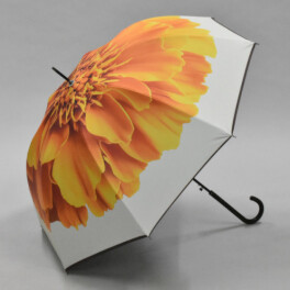 ラルジュ ＵＶカット・遮光・遮熱 フラワープリント ワンタッチ 晴雨兼用傘