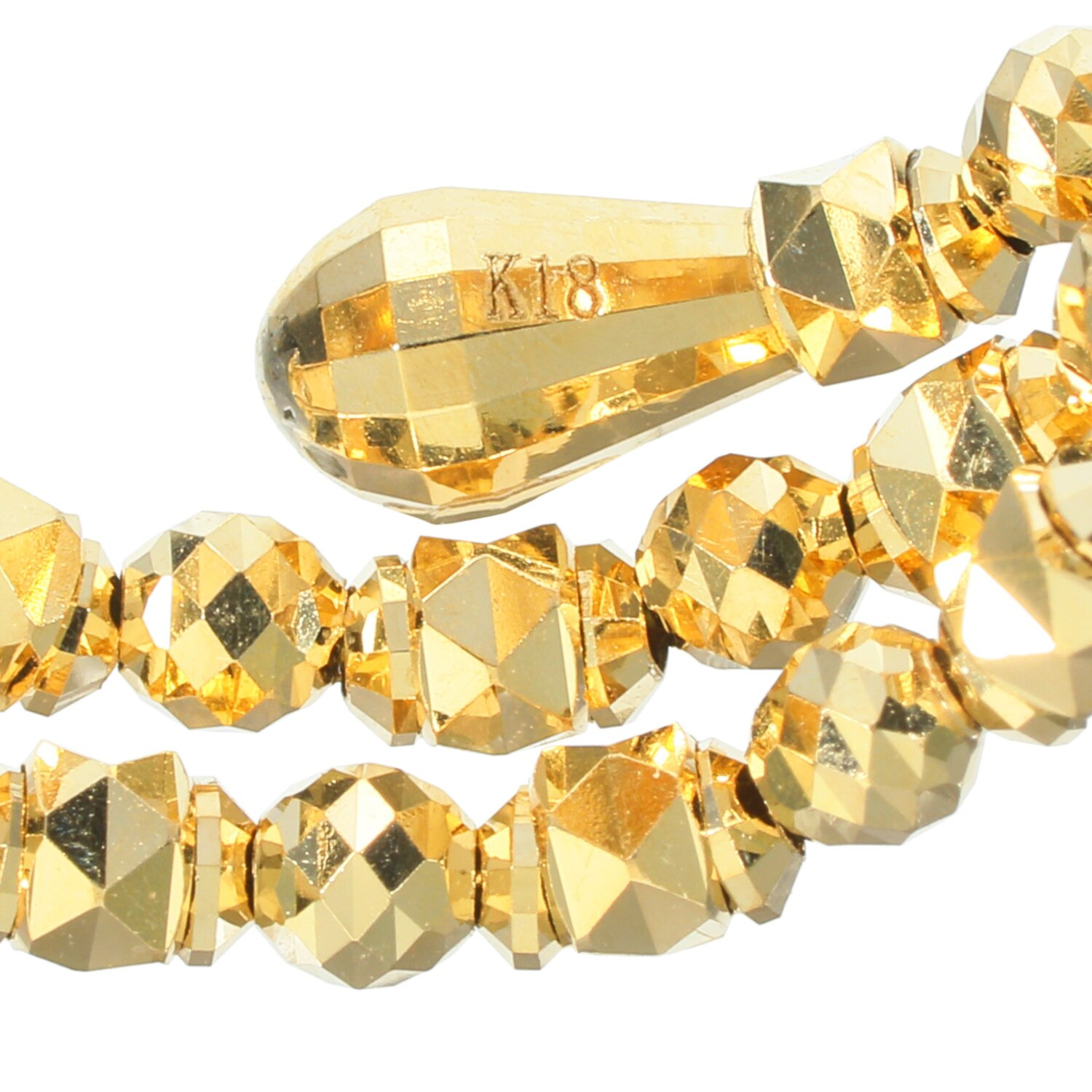 チェーンクリエイト １８Ｋ ダイヤモンドカットパーツ フレキシブルリング
