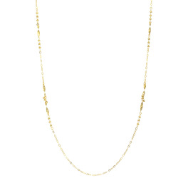 チェーンクリエイト １８Ｋ ケーブルチェーン ステーションネックレス
