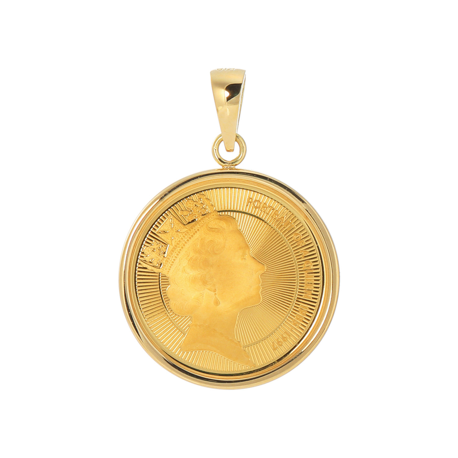 チェルカーレ 純金　ロイヤルミント製造 ２０２６年限定モデル エリザベス女王 コインペンダントトップ ＜１／１０オンス＞