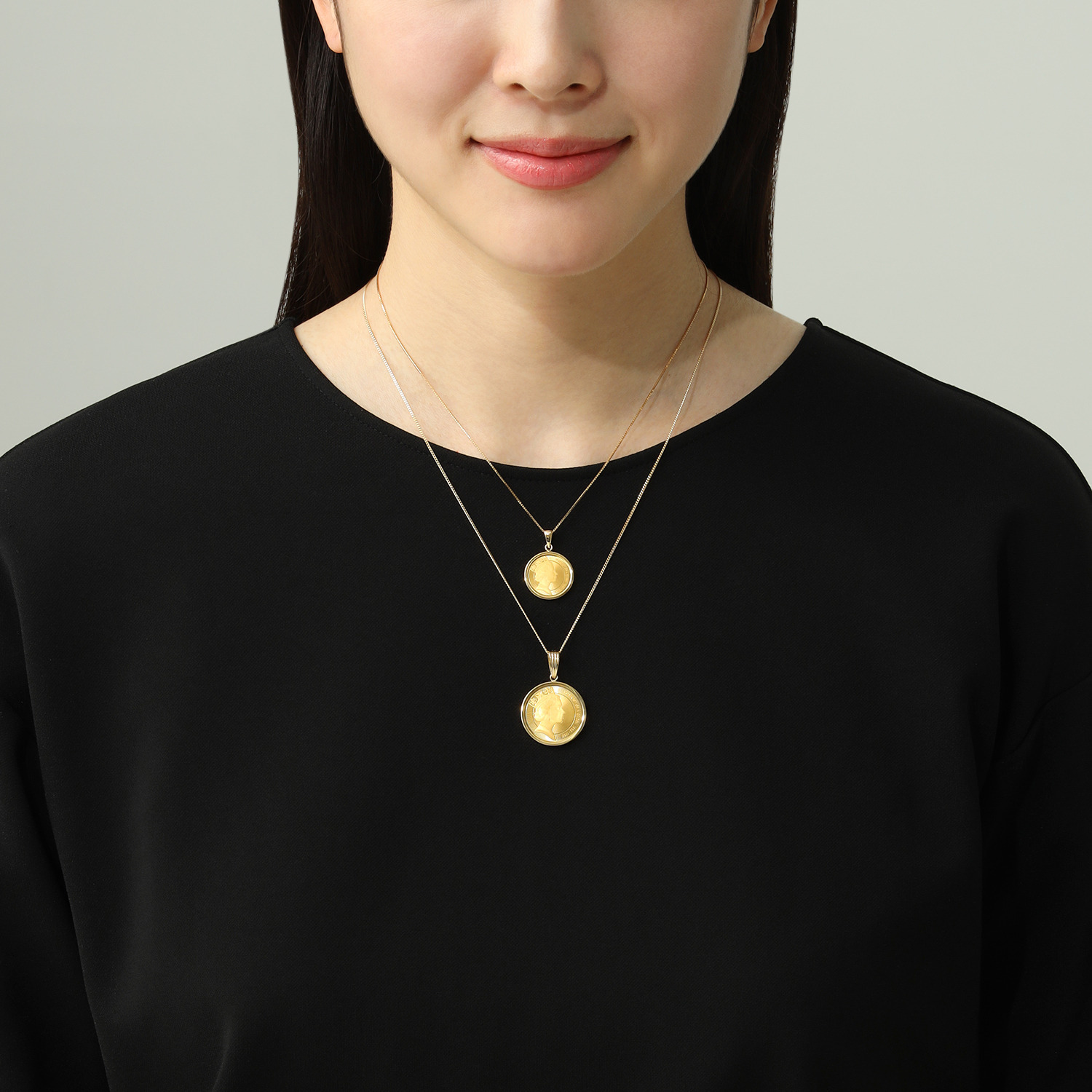 チェルカーレ 純金　ロイヤルミント製造 ２０２６年限定モデル エリザベス女王 コインペンダントトップ ＜１／４オンス＞