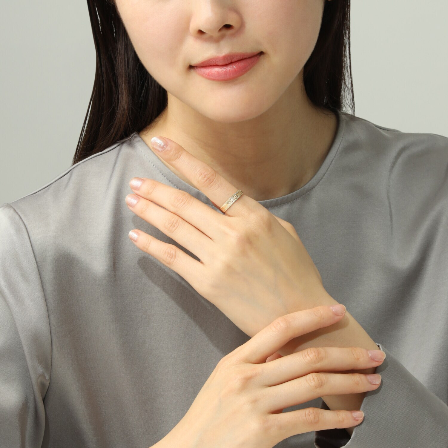 チェルカーレ １８Ｋ プルメリアデザイン リング