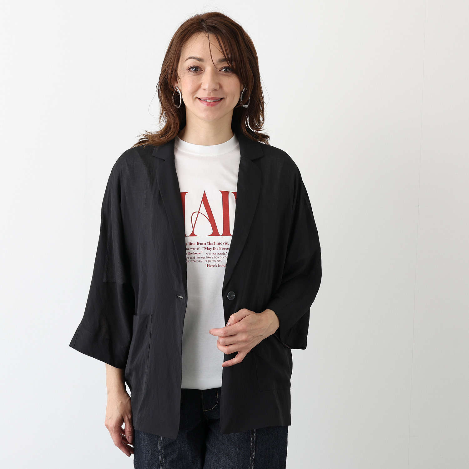 ハンチ ハイツイスト シアードルマンスリーブ ジャケット