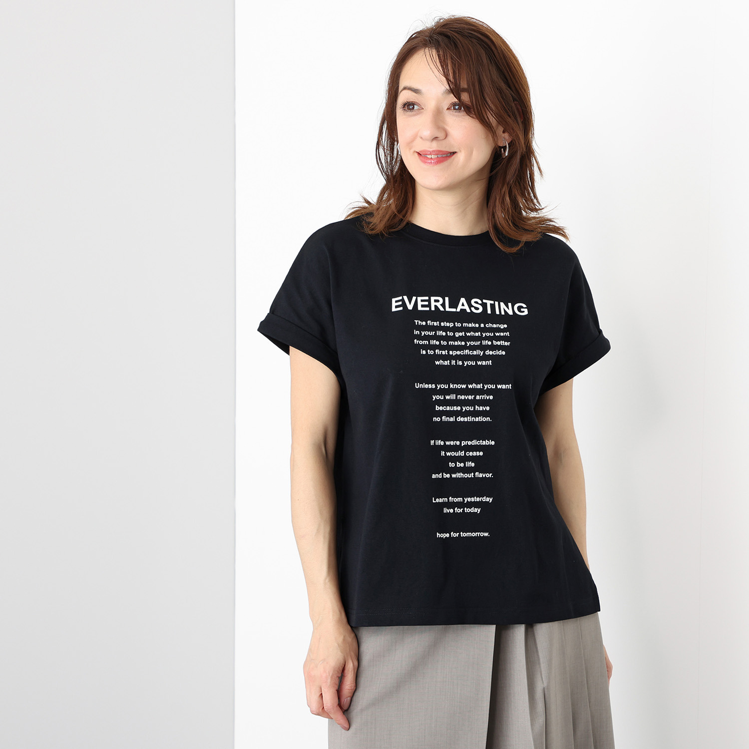 ハンチ オープンエンド 天竺プリント Ｔシャツ